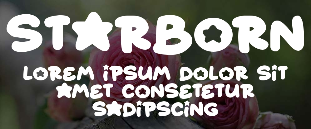 Starborn Font by Dadiomouse · Creative Fabrica